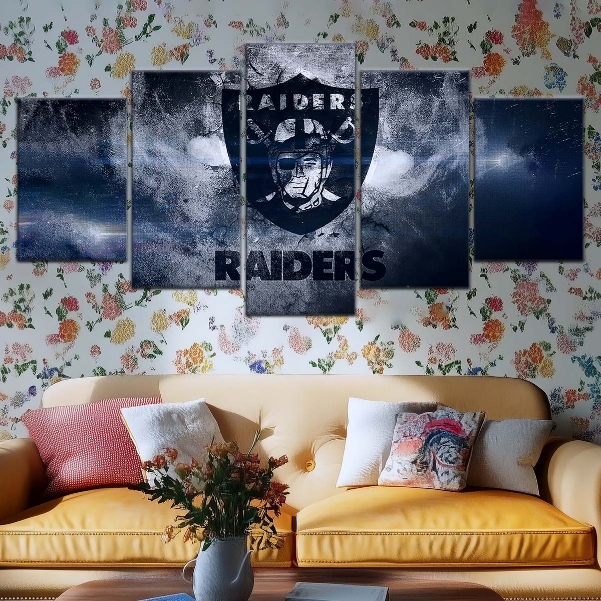 American Football Canvas Wall Art - AF5251 - Oakland Raiders - NFL Teams