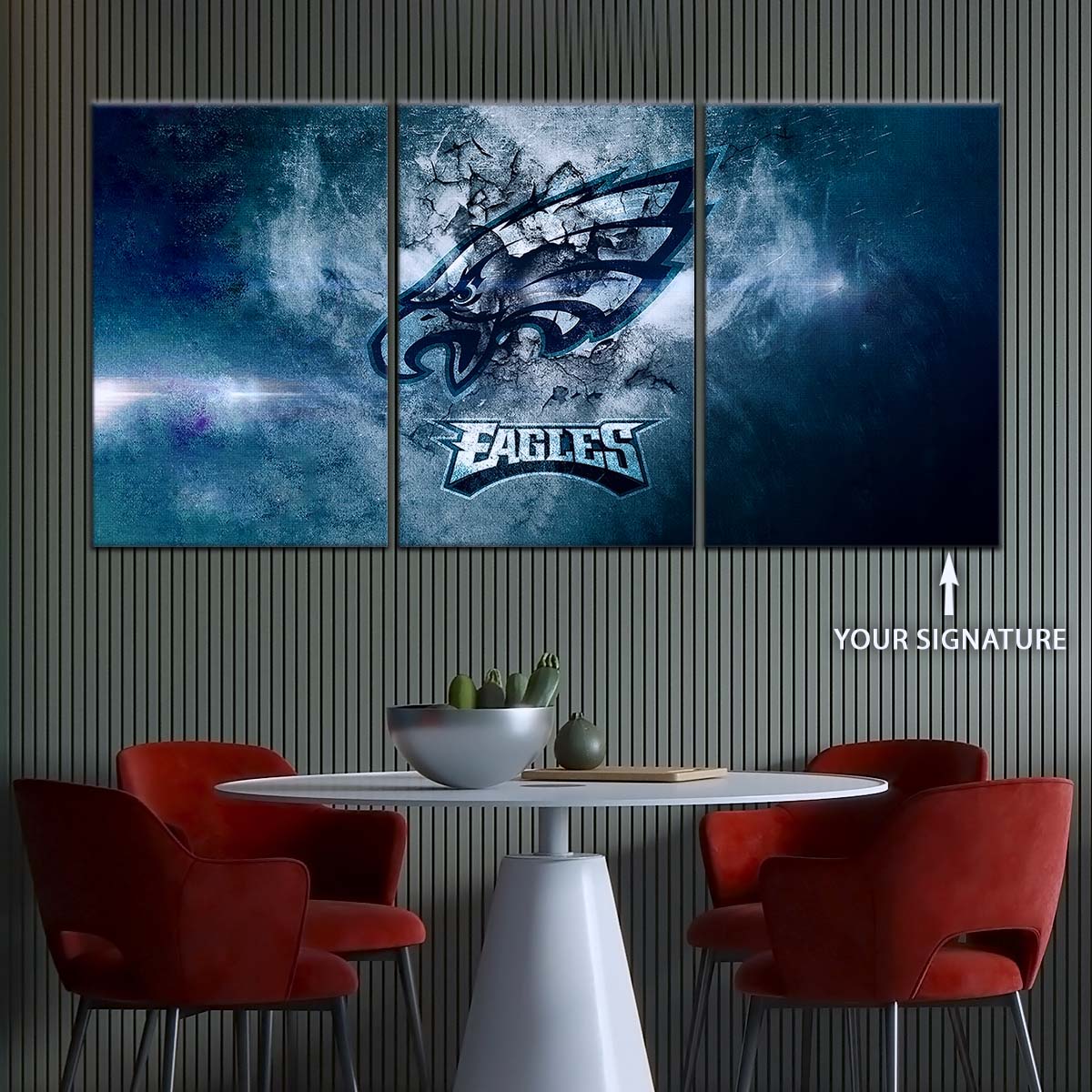 American Football Canvas Wall Art - AF5252 - Philadelphia Eagles - NFL Teams