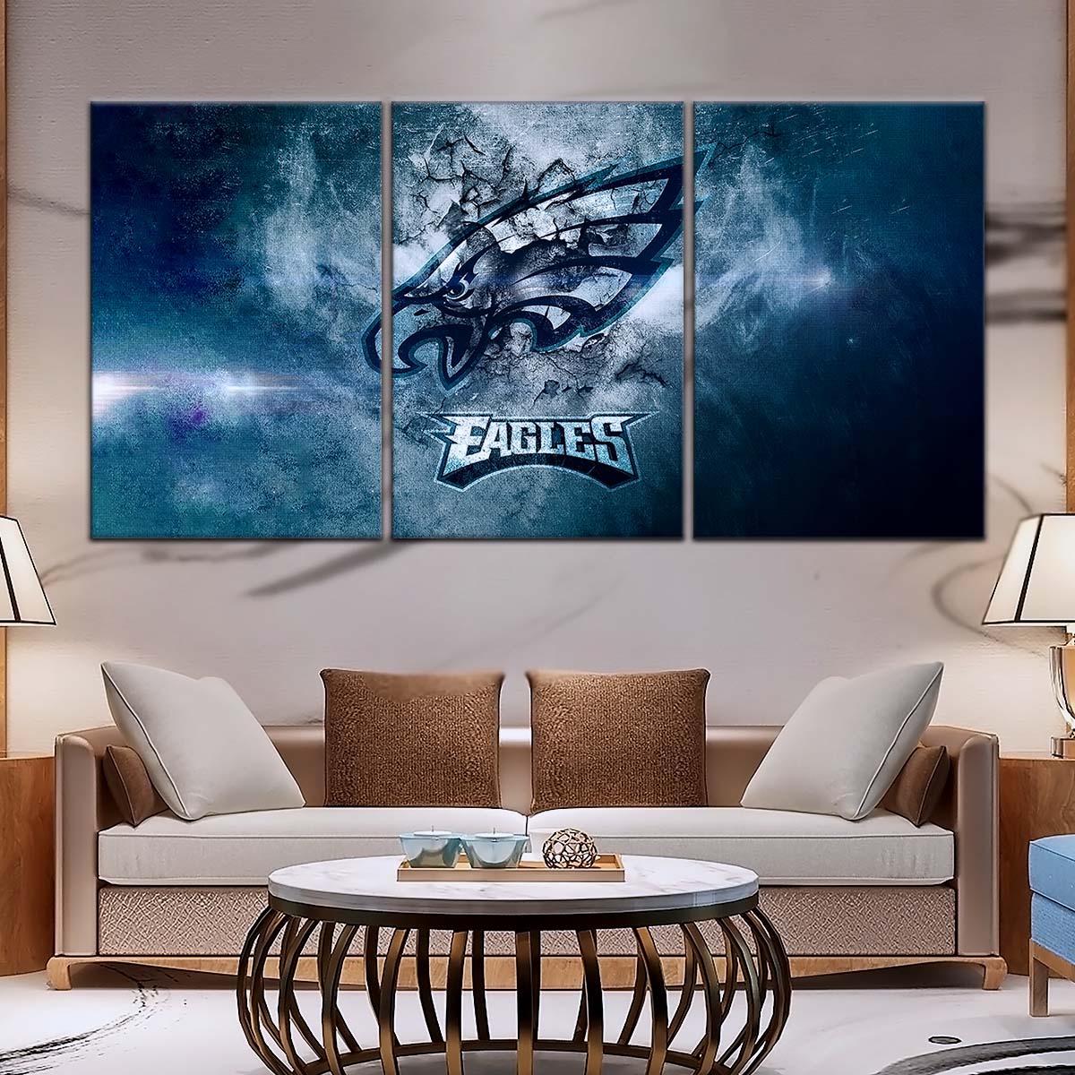 American Football Canvas Wall Art - AF5252 - Philadelphia Eagles - NFL Teams