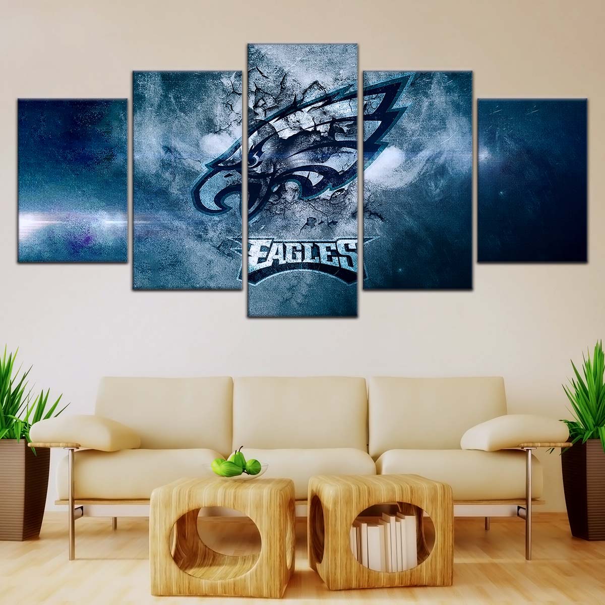 American Football Canvas Wall Art - AF5252 - Philadelphia Eagles - NFL Teams