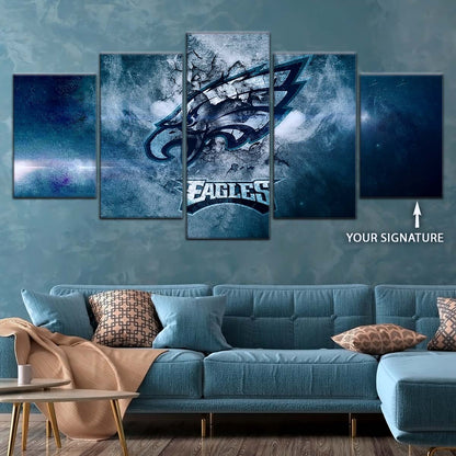 American Football Canvas Wall Art - AF5252 - Philadelphia Eagles - NFL Teams