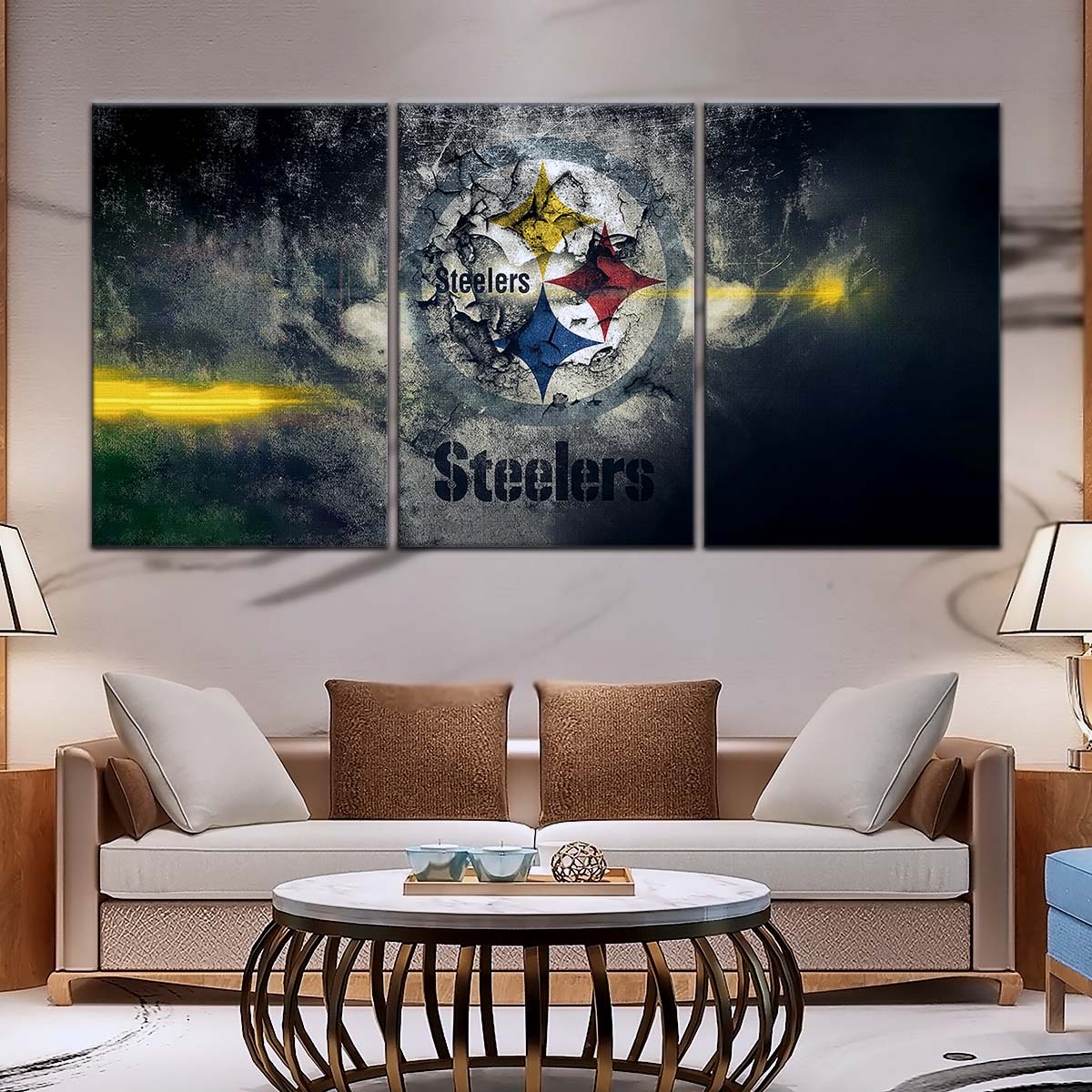 American Football Wall Art - AF5253 - Pittsburgh Steelers - NFL Football Team - American Football Poster - American Football Canvas
