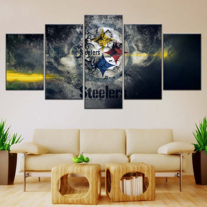American Football Canvas Wall Art - AF5253 - Pittsburgh Steelers - NFL Teams