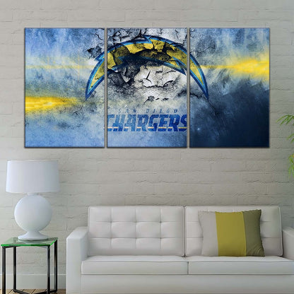American Football Canvas Wall Art - AF5254 - San Diego Chargers - NFL Teams