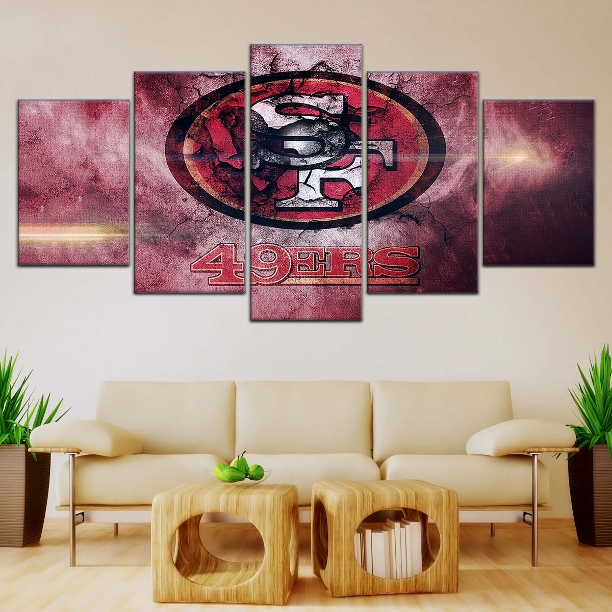 American Football Wall Art - AF5255 - San Francisco 49ers - NFL Football Team - American Football Poster - American Football Canvas