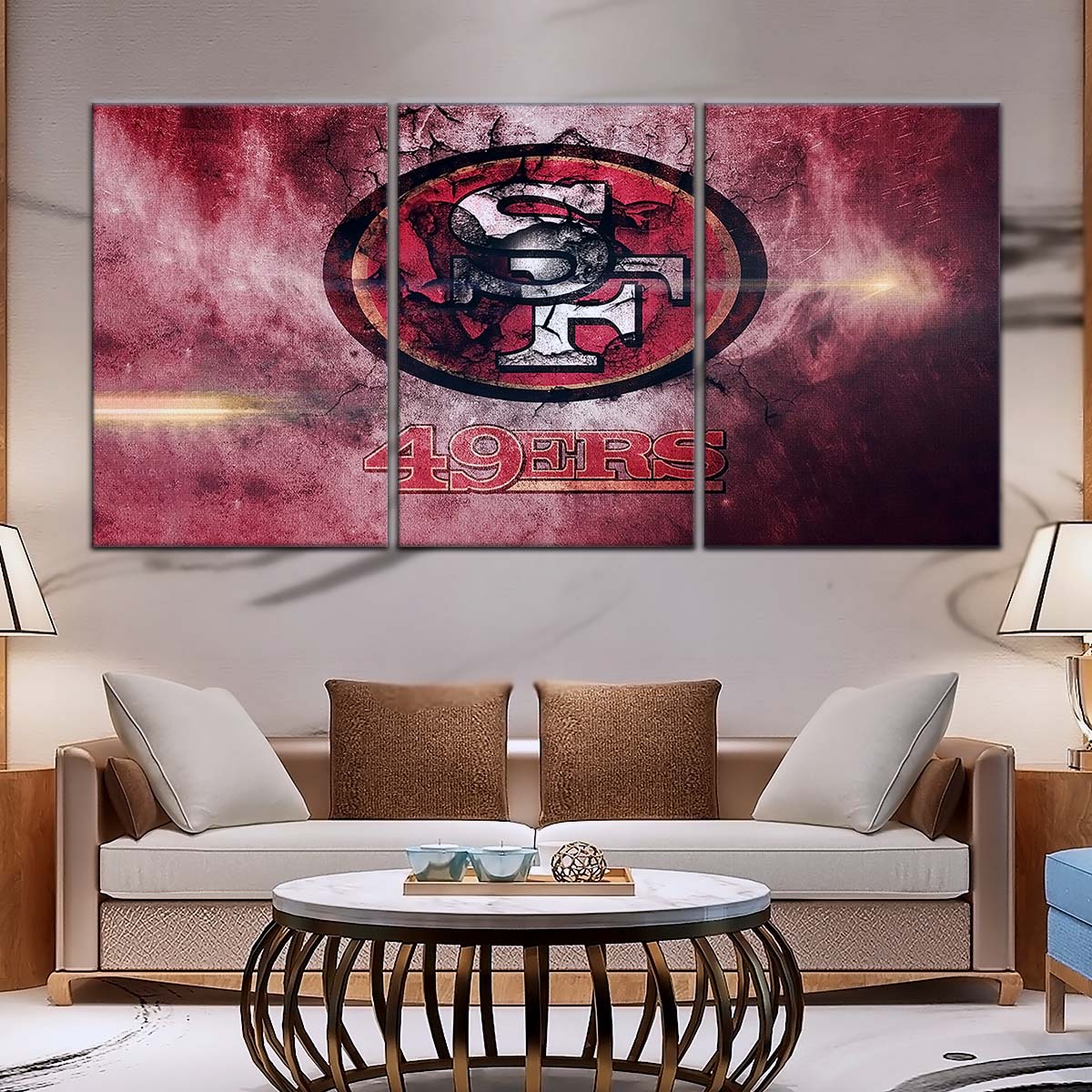 American Football Canvas Wall Art - AF5255 - San Francisco 49ers - NFL Teams