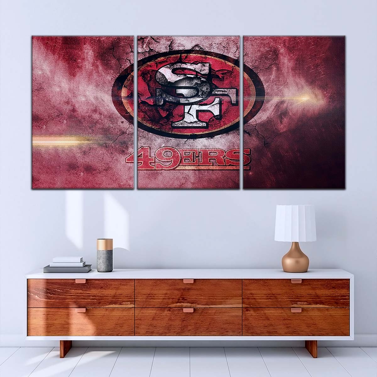 American Football Canvas Wall Art - AF5255 - San Francisco 49ers - NFL Teams