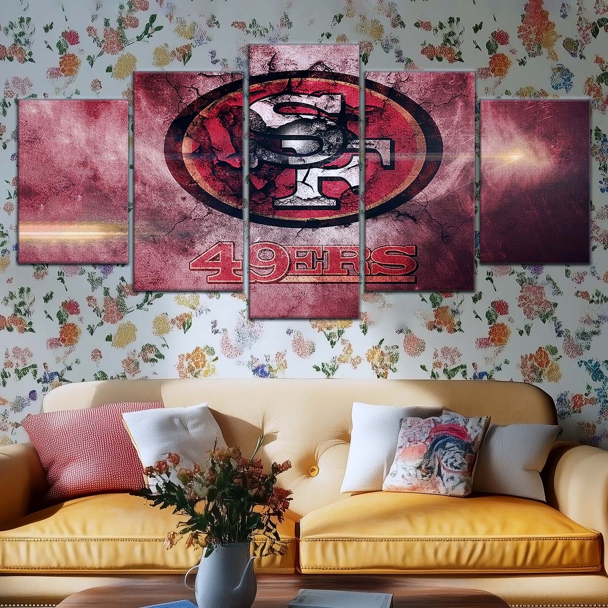 American Football Wall Art - AF5255 - San Francisco 49ers - NFL Football Team - American Football Poster - American Football Canvas