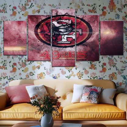 American Football Wall Art - AF5255 - San Francisco 49ers - NFL Football Team - American Football Poster - American Football Canvas