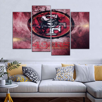 American Football Wall Art - AF5255 - San Francisco 49ers - NFL Football Team - American Football Poster - American Football Canvas