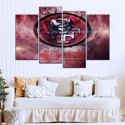 American Football Wall Art - AF5255 - San Francisco 49ers - NFL Football Team - American Football Poster - American Football Canvas