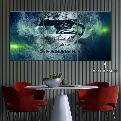 American Football Canvas Wall Art - AF5256 - Seattle Seahawks - NFL Teams