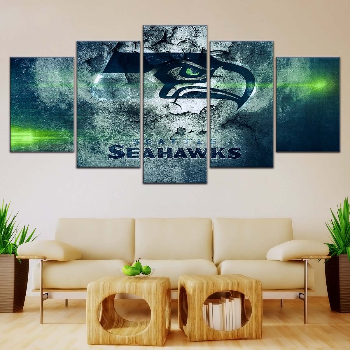 American Football Canvas Wall Art - AF5256 - Seattle Seahawks - NFL Teams