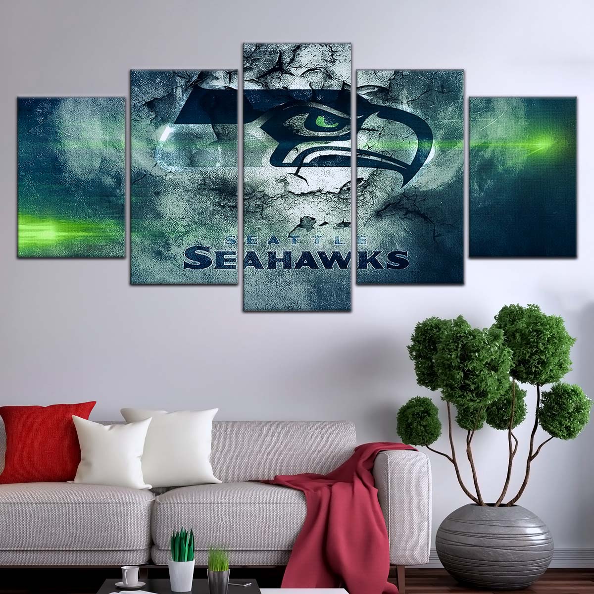 American Football Canvas Wall Art - AF5256 - Seattle Seahawks - NFL Teams
