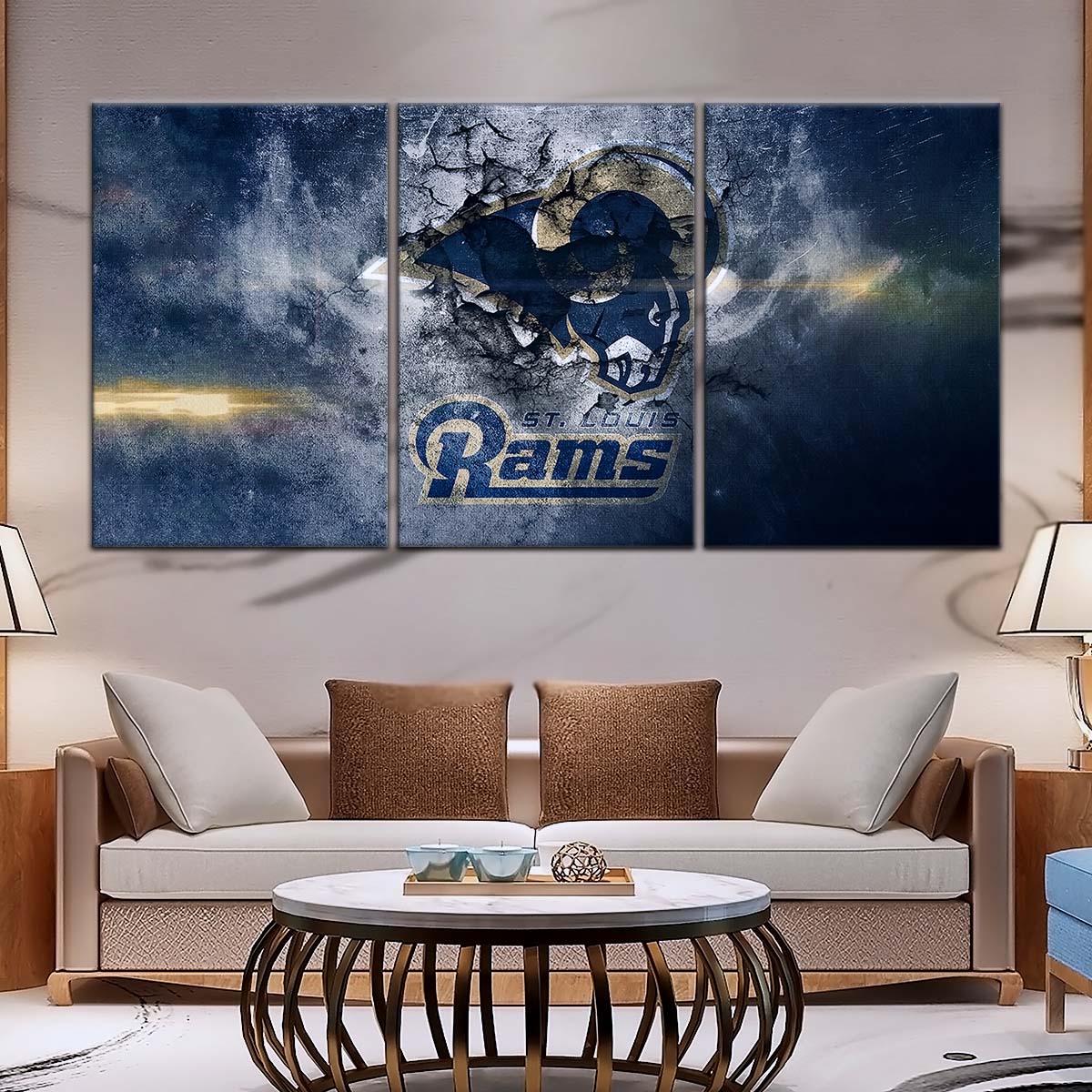 American Football Canvas Wall Art - AF5257 - St.Louis Rams - NFL Teams