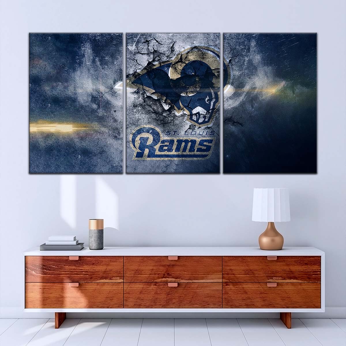 American Football Canvas Wall Art - AF5257 - St.Louis Rams - NFL Teams