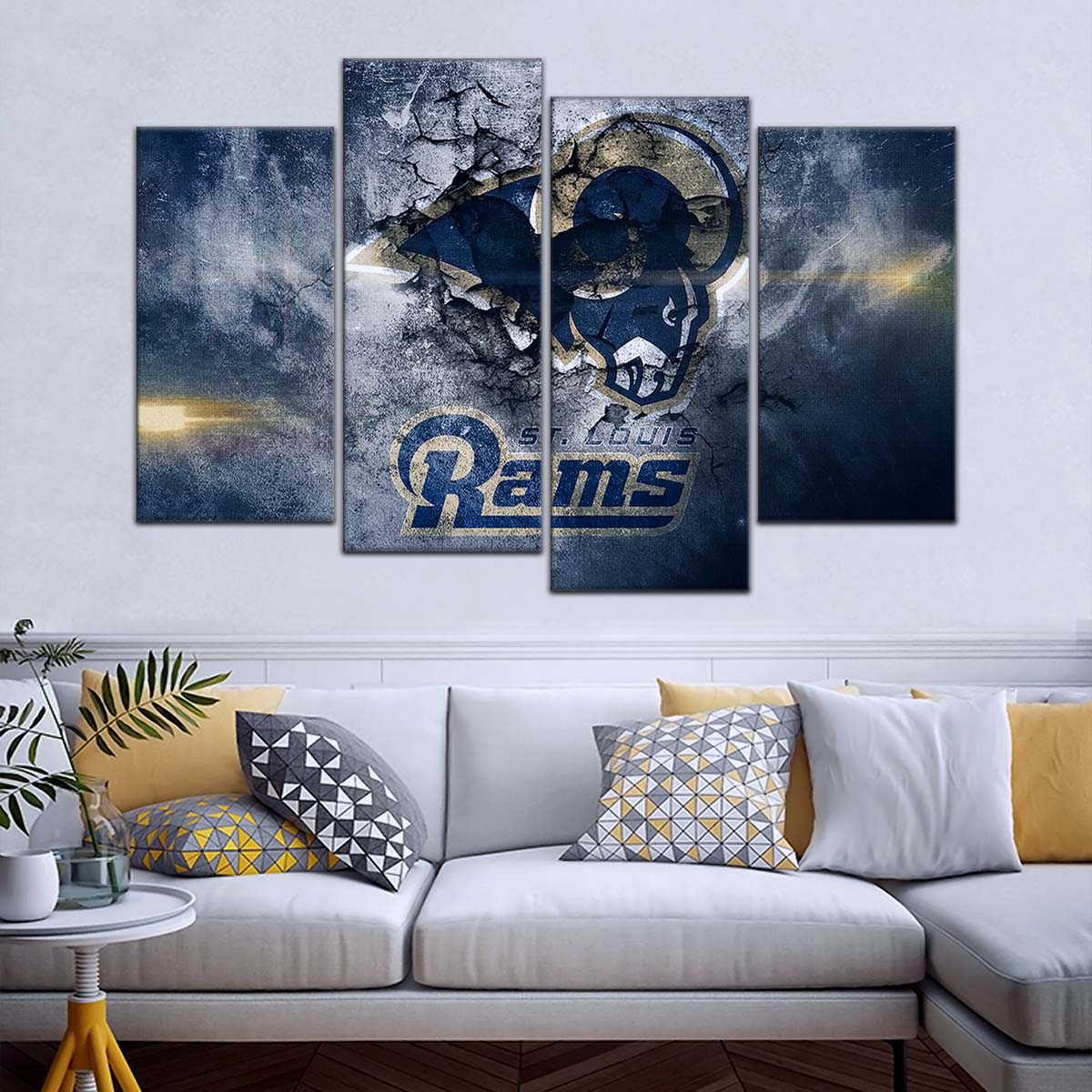 American Football Canvas Wall Art - AF5257 - St.Louis Rams - NFL Teams