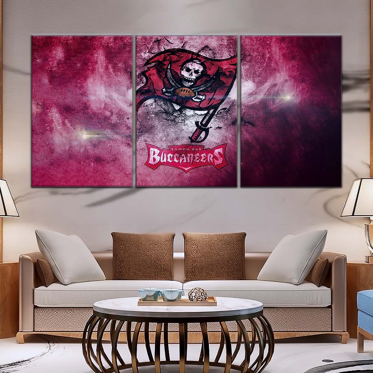 American Football Canvas Wall Art - AF5258 - Tampa Bay Buccaneers - NFL Teams