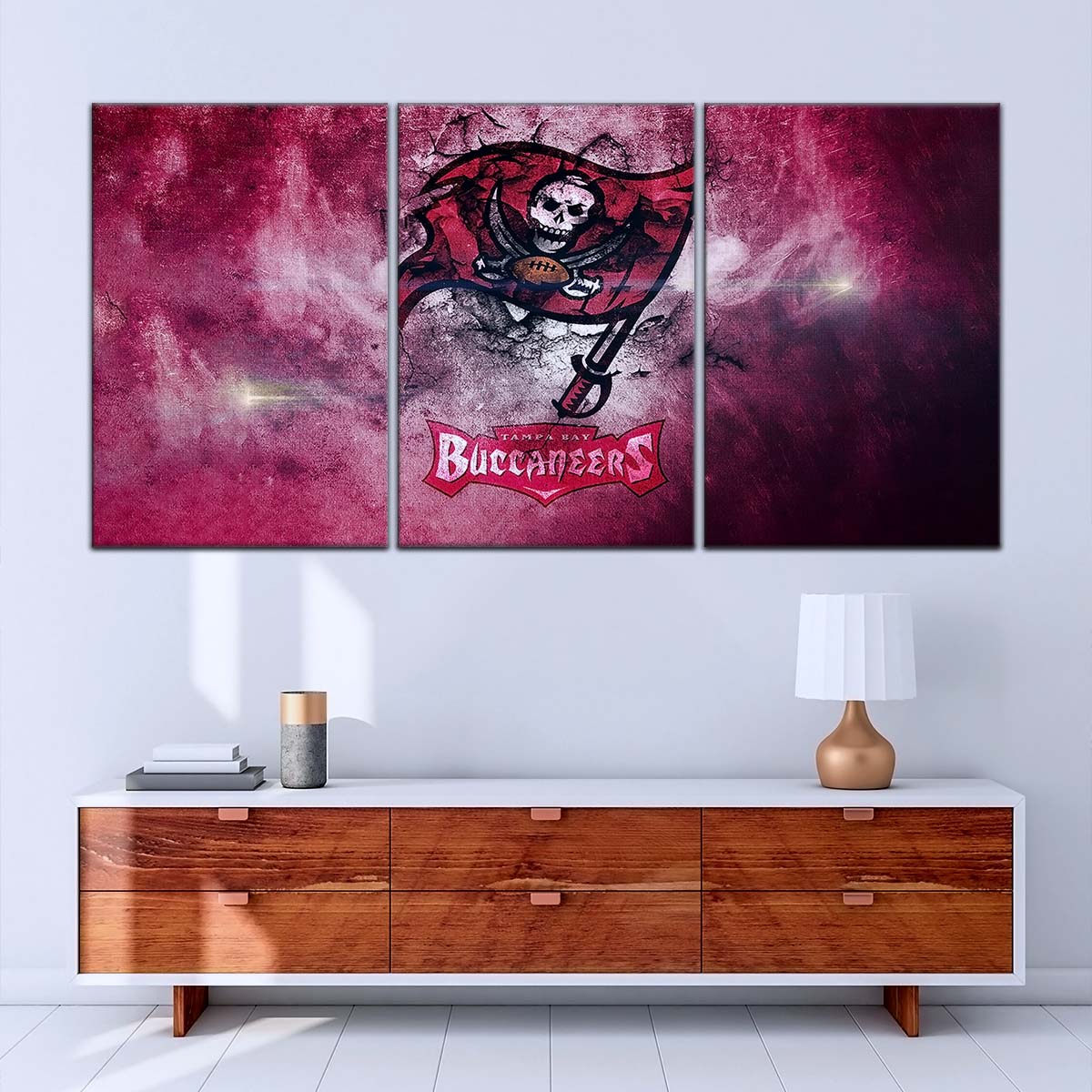 American Football Wall Art - AF5258 - Tampa Bay Buccaneers - NFL Football Team - American Football Poster - American Football Canvas