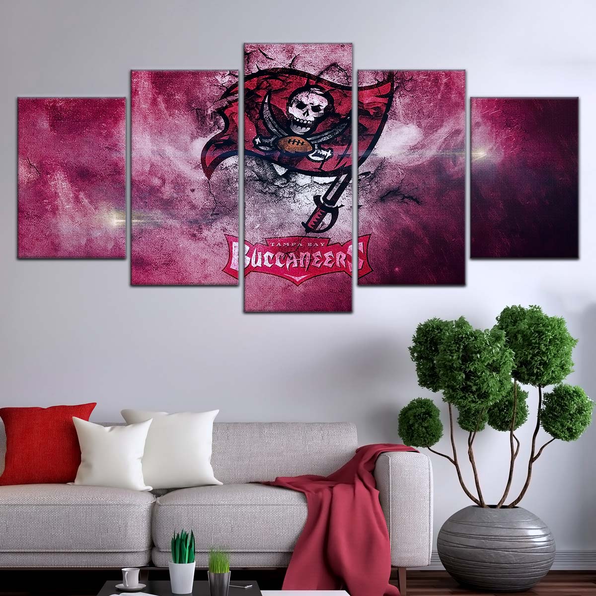 American Football Canvas Wall Art - AF5258 - Tampa Bay Buccaneers - NFL Teams