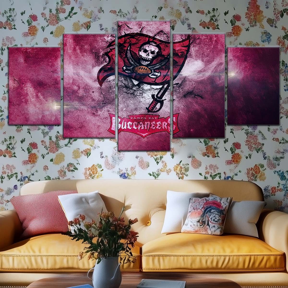 American Football Wall Art - AF5258 - Tampa Bay Buccaneers - NFL Football Team - American Football Poster - American Football Canvas