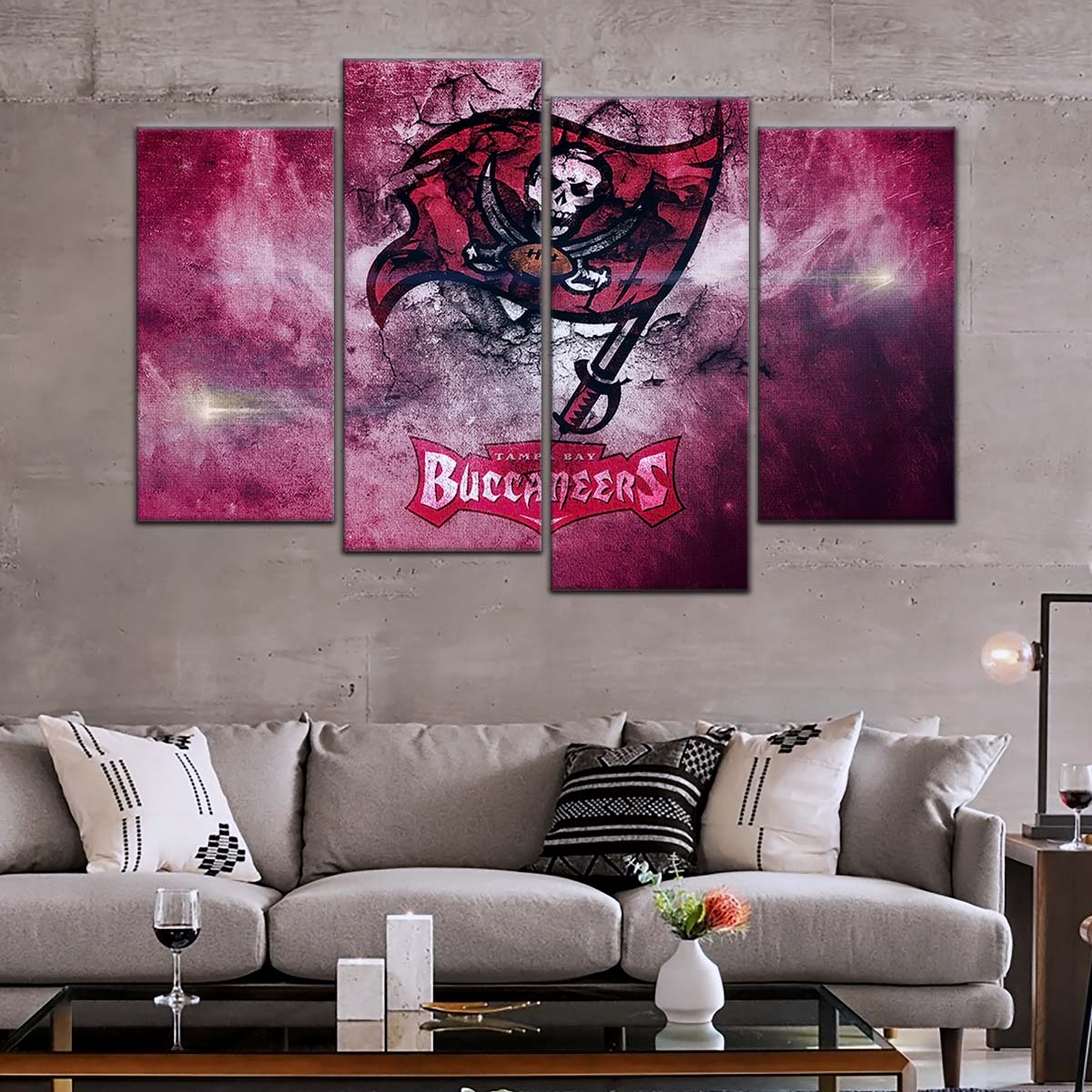 American Football Wall Art - AF5258 - Tampa Bay Buccaneers - NFL Football Team - American Football Poster - American Football Canvas