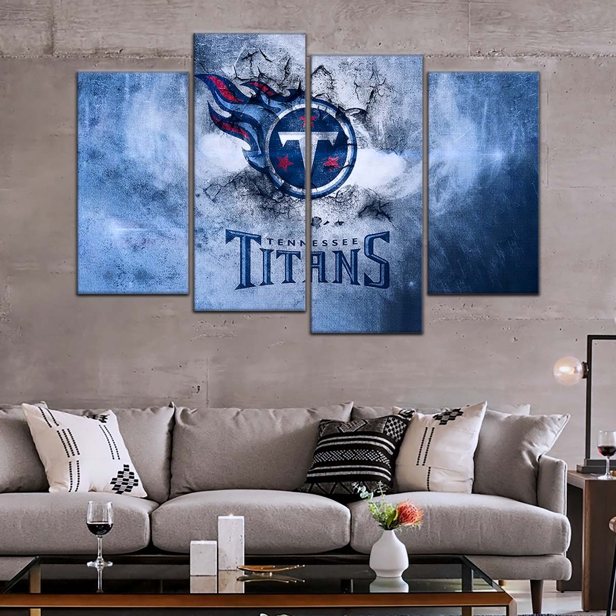 American Football Canvas Wall Art - AF5259 - Tennessee Titans - NFL Teams
