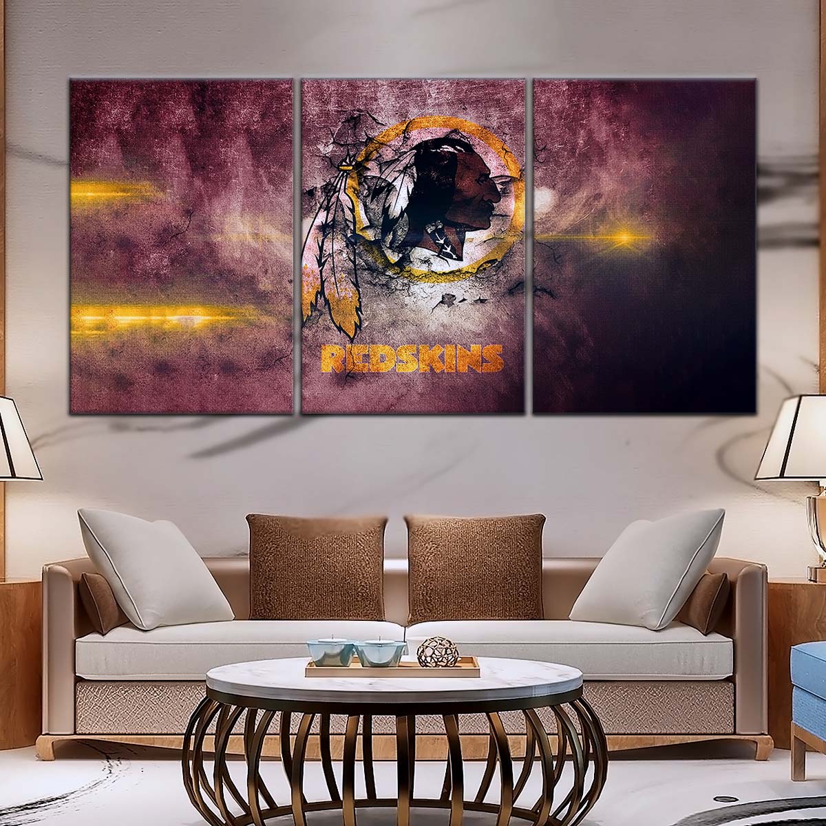 American Football Canvas Wall Art - AF5260 - Washington Redskins - NFL Teams