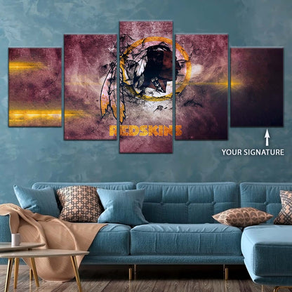 American Football Wall Art - AF5260 - Washington Redskins - NFL Football Team - American Football Poster - American Football Canvas