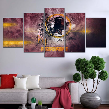 American Football Canvas Wall Art - AF5260 - Washington Redskins - NFL Teams