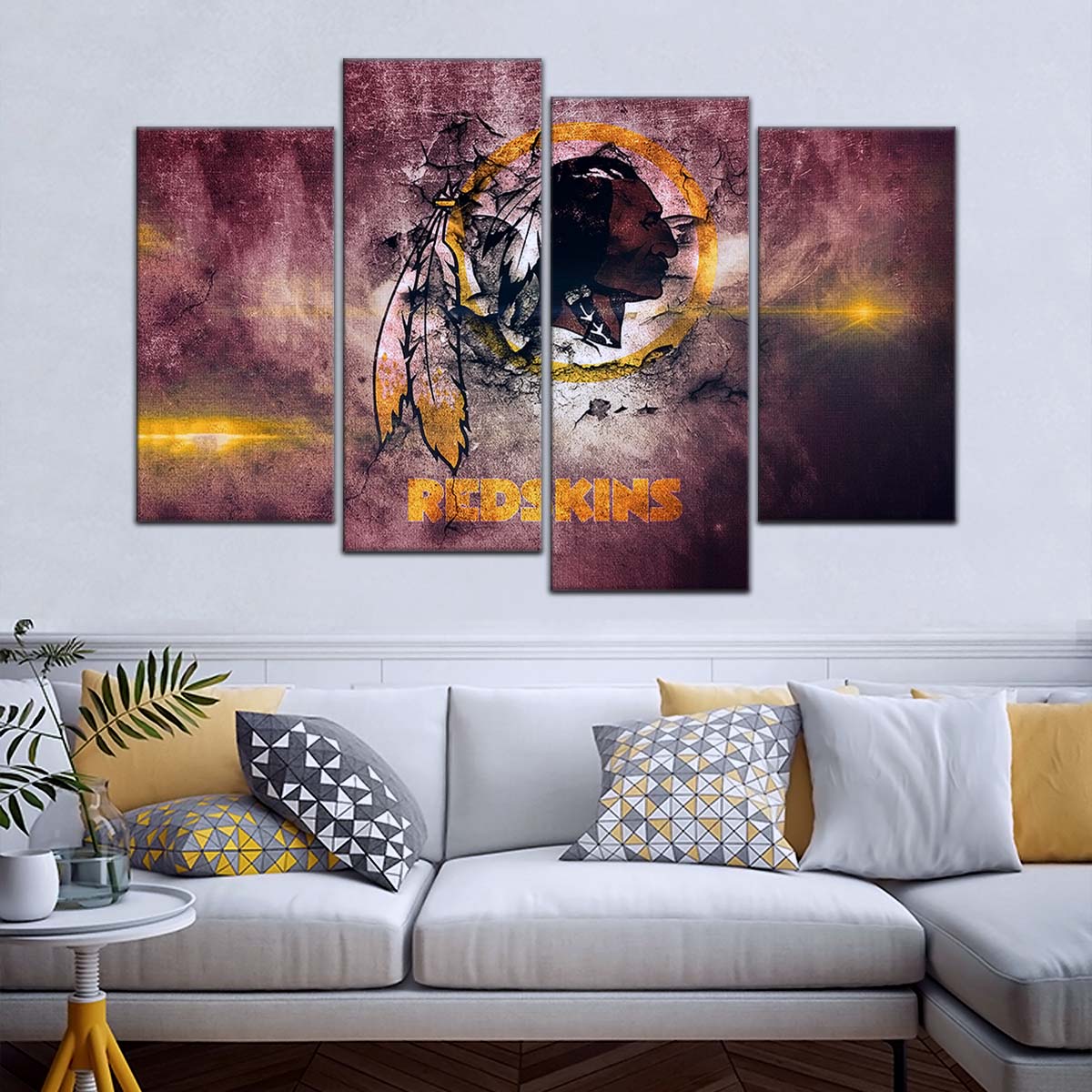 American Football Canvas Wall Art - AF5260 - Washington Redskins - NFL Teams