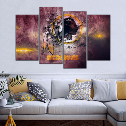 American Football Canvas Wall Art - AF5260 - Washington Redskins - NFL Teams