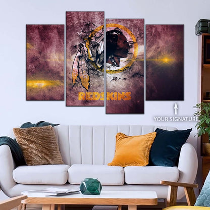 American Football Canvas Wall Art - AF5260 - Washington Redskins - NFL Teams
