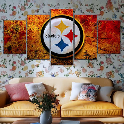 American Football Wall Art - AF5213 - Pittsburgh Steelers - Power & Passion - NFL Football Team - American Football Poster - American Football Canvas