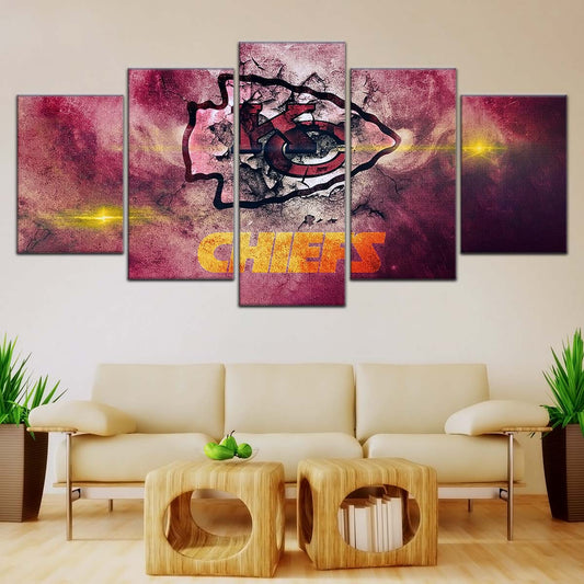 American Football Canvas Wall Art - AF5244 - Kansas City Chiefs - NFL Teams