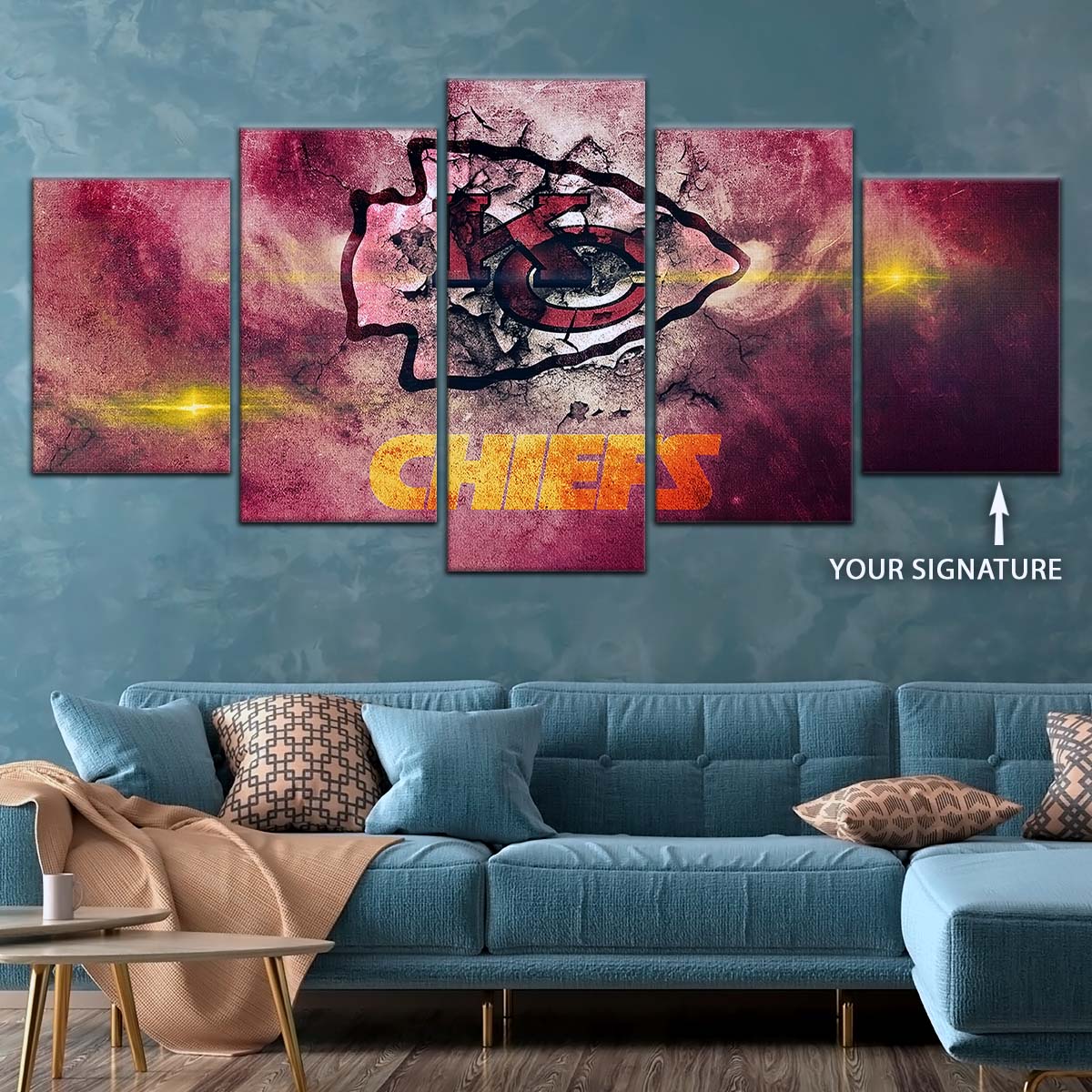 American Football Wall Art - AF5244 - Kansas City Chiefs - NFL Football Team - American Football Poster - American Football Canvas