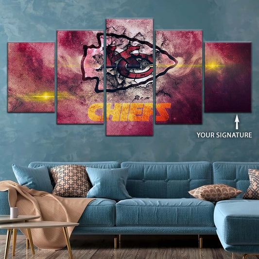 American Football Wall Art - AF5244 - Kansas City Chiefs - NFL Football Team - American Football Poster - American Football Canvas