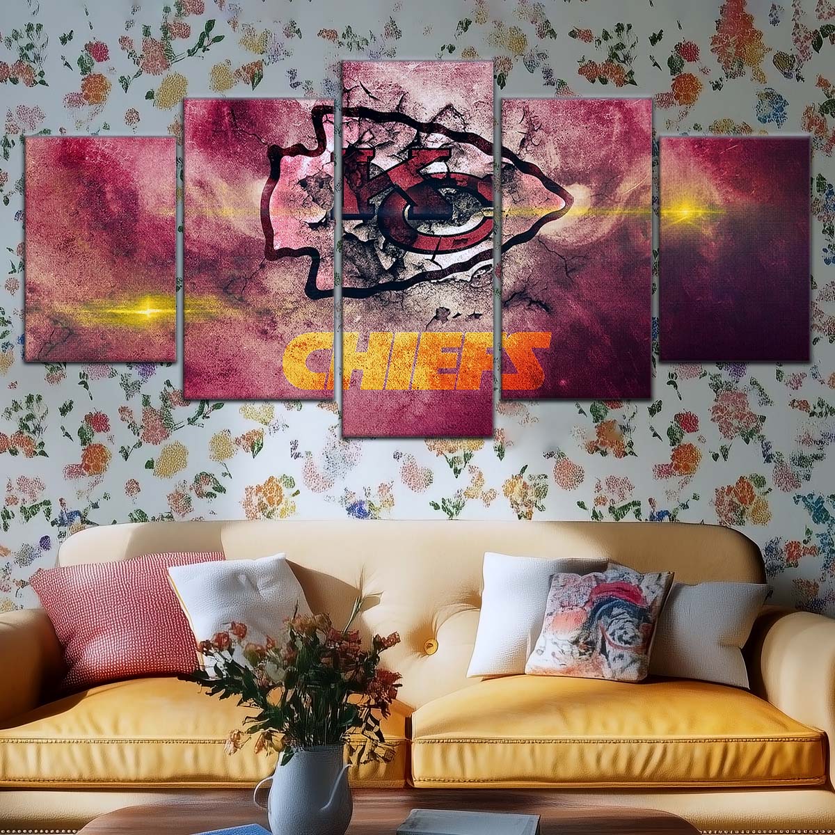 American Football Wall Art - AF5244 - Kansas City Chiefs - NFL Football Team - American Football Poster - American Football Canvas