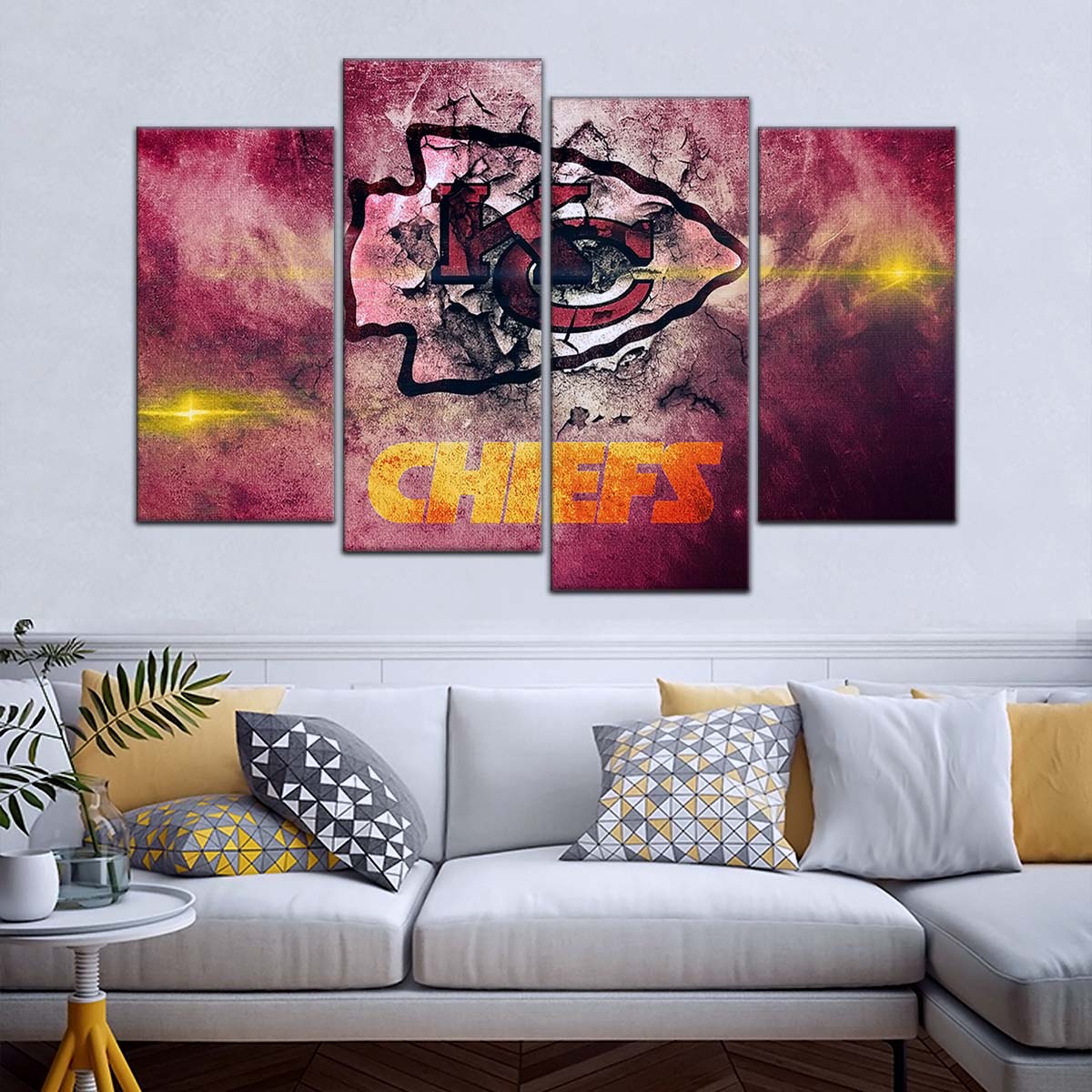 American Football Wall Art - AF5244 - Kansas City Chiefs - NFL Football Team - American Football Poster - American Football Canvas