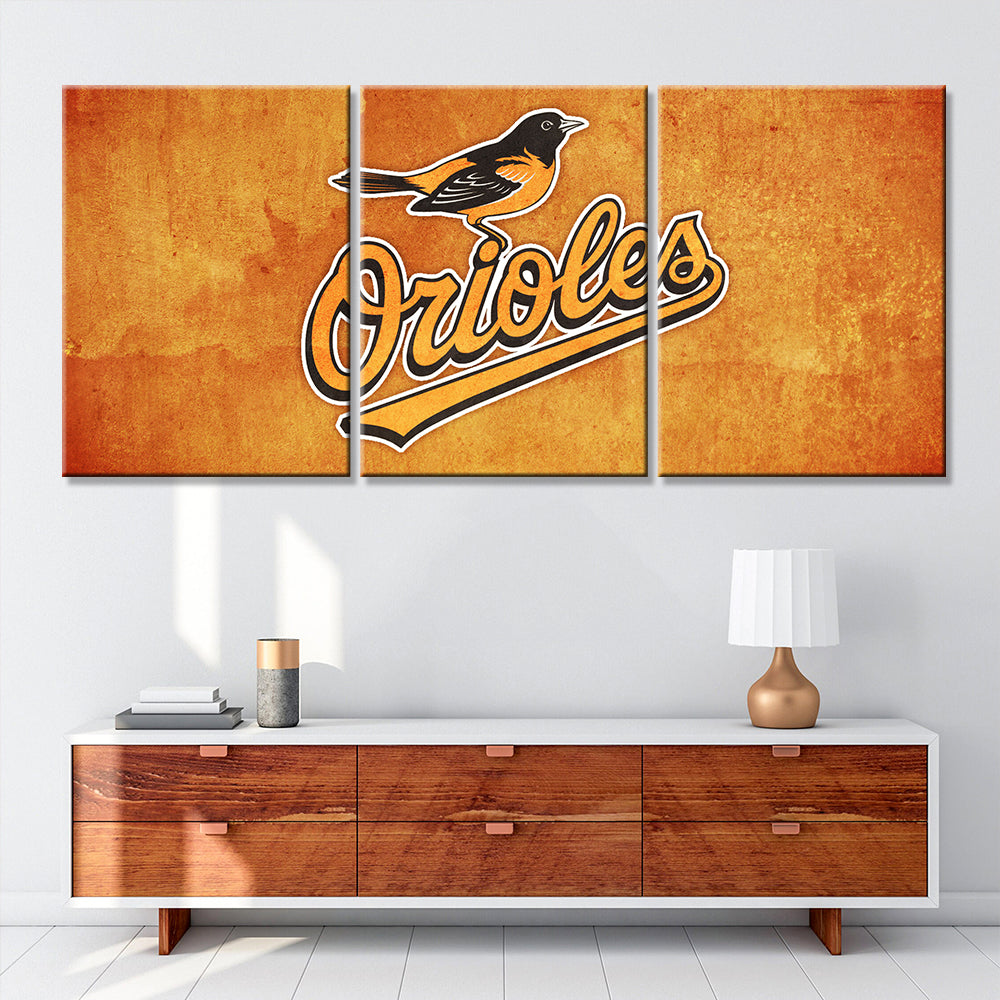 Baseball Wall Art - BB5024 - Baltimore Orioles Baseball - Baseball Poster - Baseball Canvas