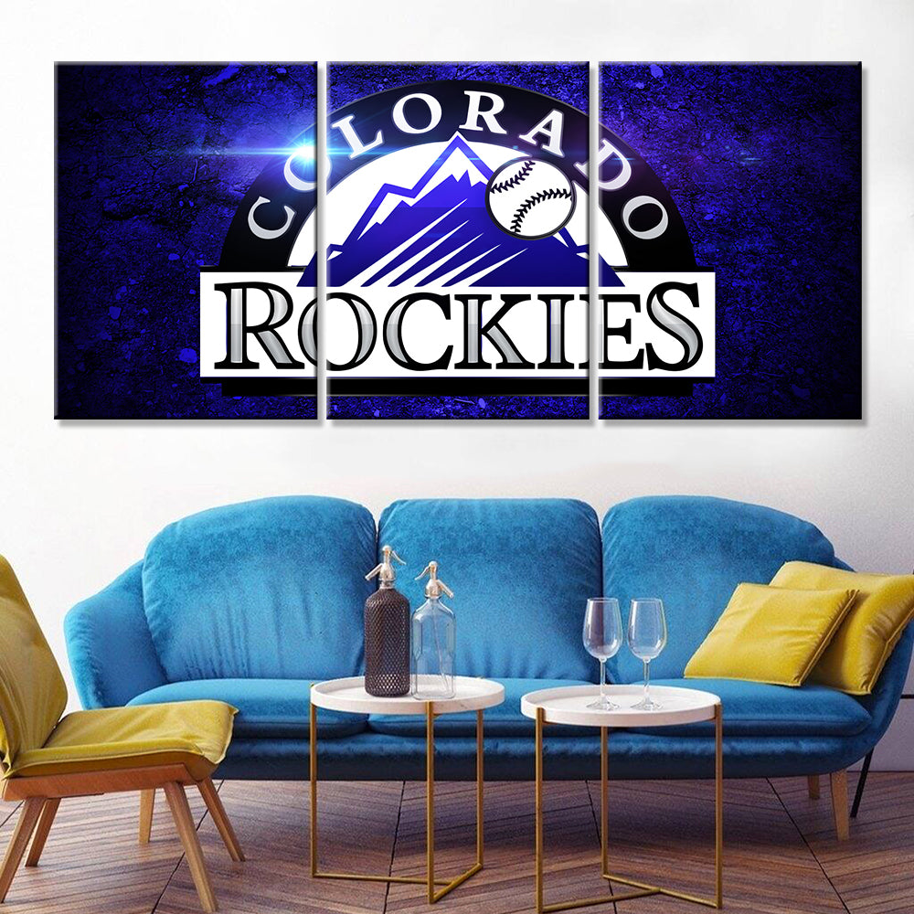 Baseball Wall Art - BB5025 - Colorado Rockies - Baseball Poster - Baseball Canvas