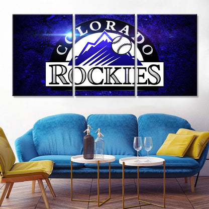 Baseball Wall Art - BB5025 - Colorado Rockies - Baseball Poster - Baseball Canvas