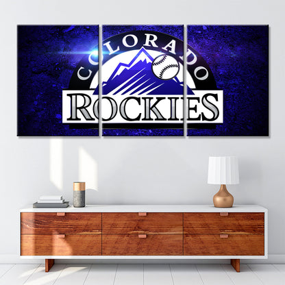 Baseball Wall Art - BB5025 - Colorado Rockies - Baseball Poster - Baseball Canvas