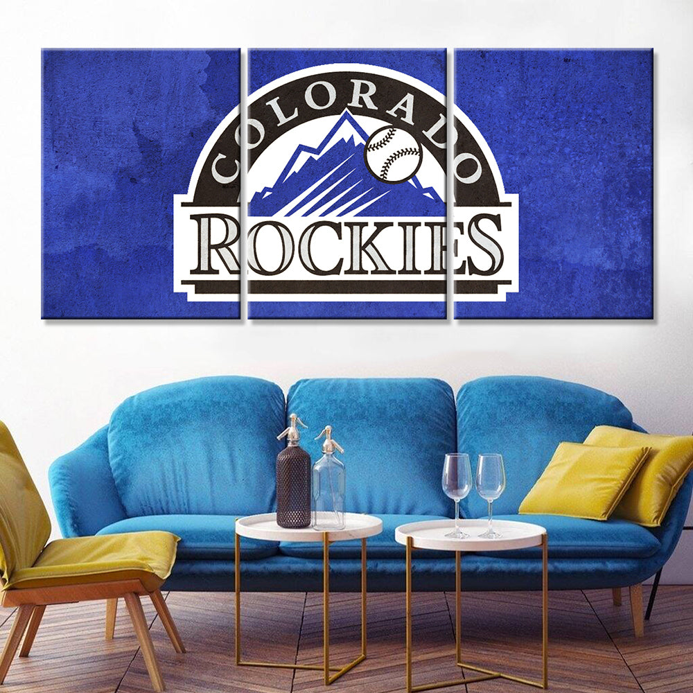 Baseball Wall Art - BB5026 - Colorado Rockies - Baseball Poster - Baseball Canvas
