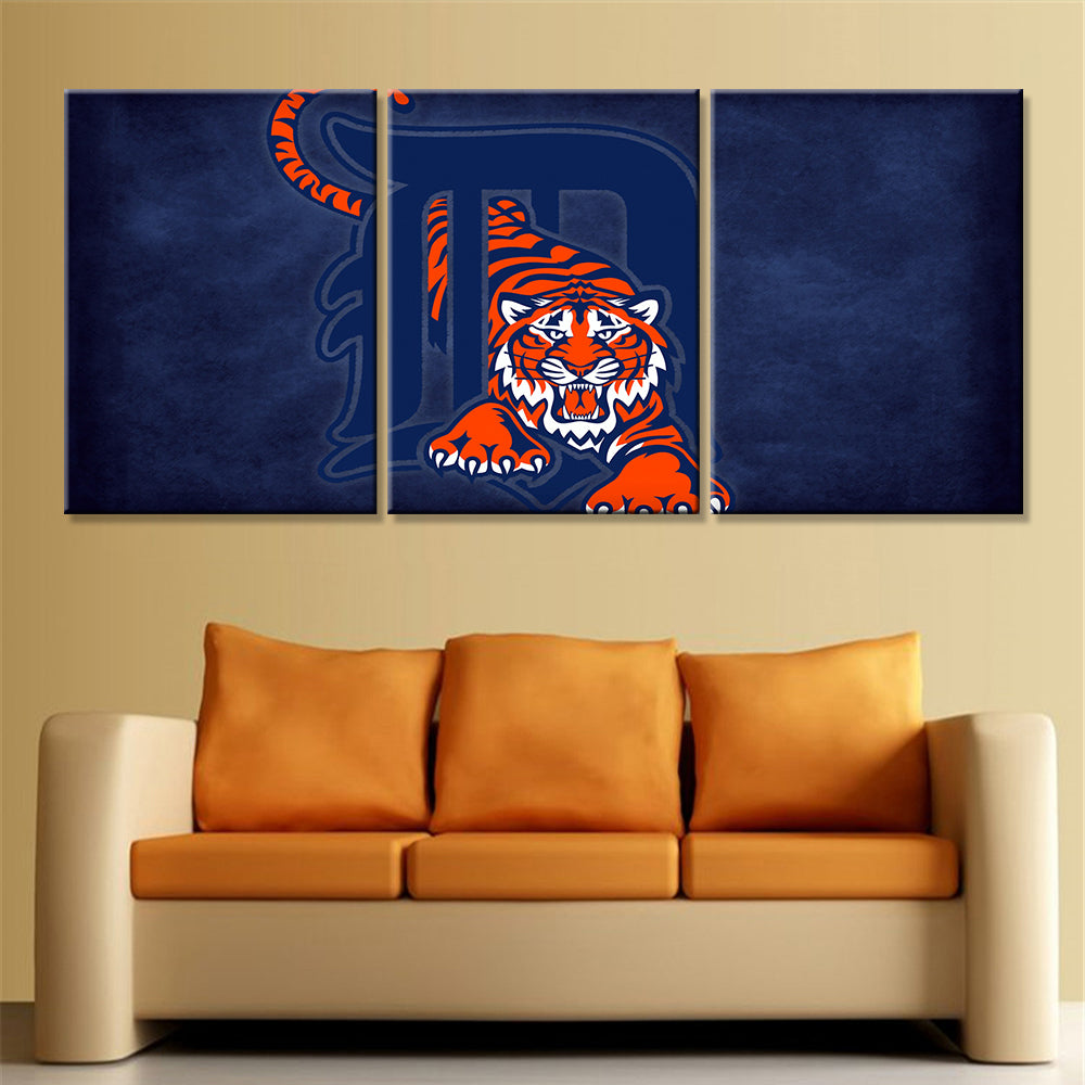 Baseball Wall Art - BB5027 - Detroit Tigers - Baseball Poster - Baseball Canvas