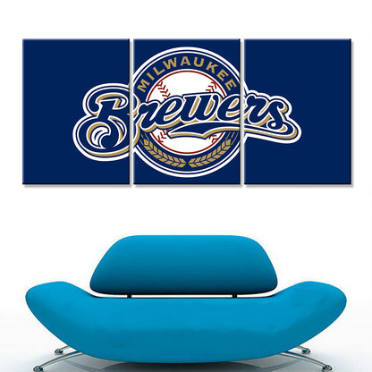 Baseball Wall Art - BB5030 - Milwaukee Brewers - Baseball Poster - Baseball Canvas