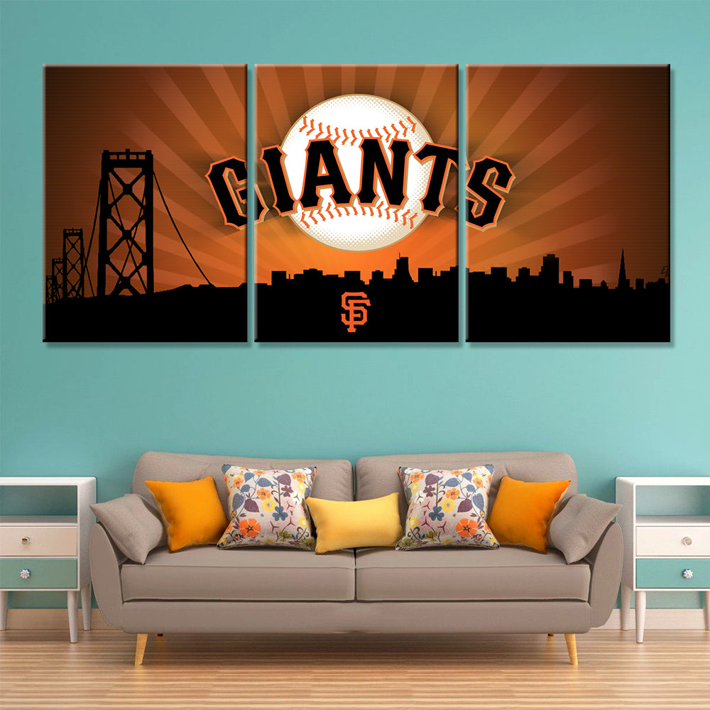 Baseball Wall Art - BB5033 - San Francisco Giants - Baseball Poster - Baseball Canvas