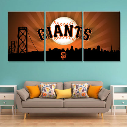 Baseball Wall Art - BB5033 - San Francisco Giants - Baseball Poster - Baseball Canvas