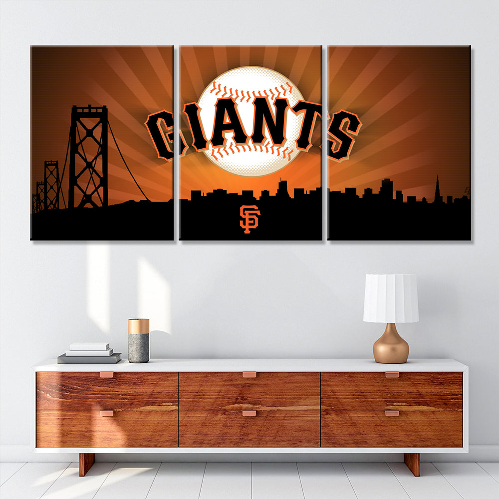 Baseball Wall Art - BB5033 - San Francisco Giants - Baseball Poster - Baseball Canvas