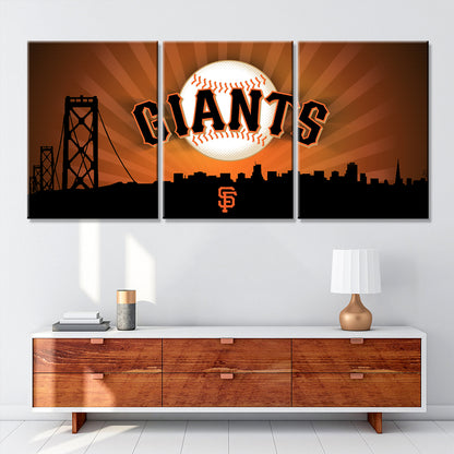 Baseball Wall Art - BB5033 - San Francisco Giants - Baseball Poster - Baseball Canvas